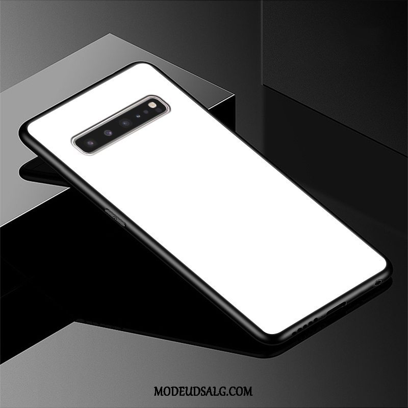 Samsung Galaxy S10 5g Etui Solid Farve Glas Beskyttelse Mode Luksus