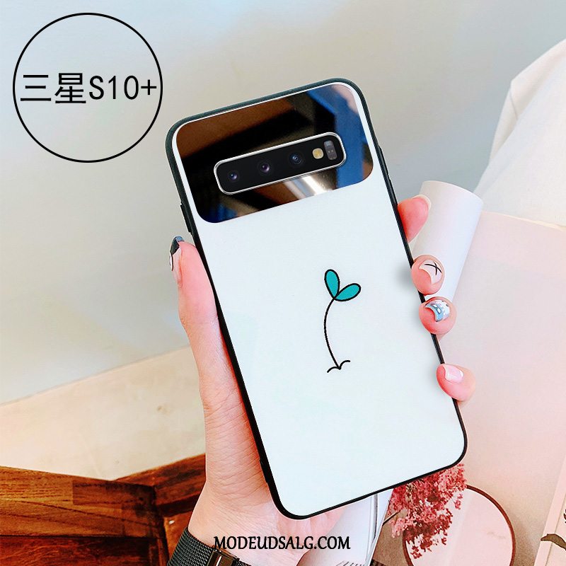 Samsung Galaxy S10+ Etui Af Personlighed Frisk Grøn Cover Spejl