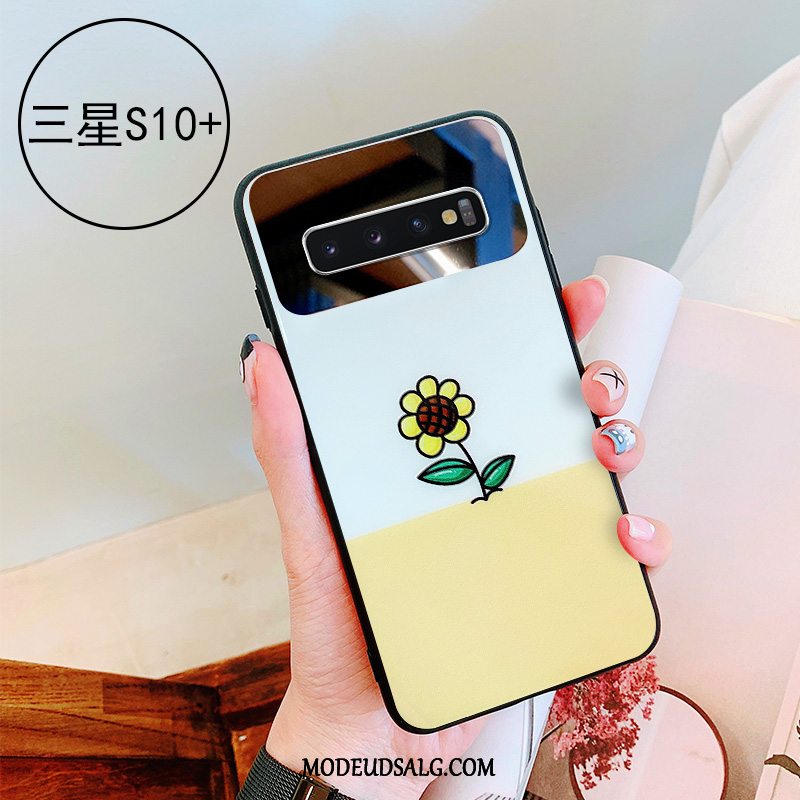 Samsung Galaxy S10+ Etui Af Personlighed Frisk Grøn Cover Spejl