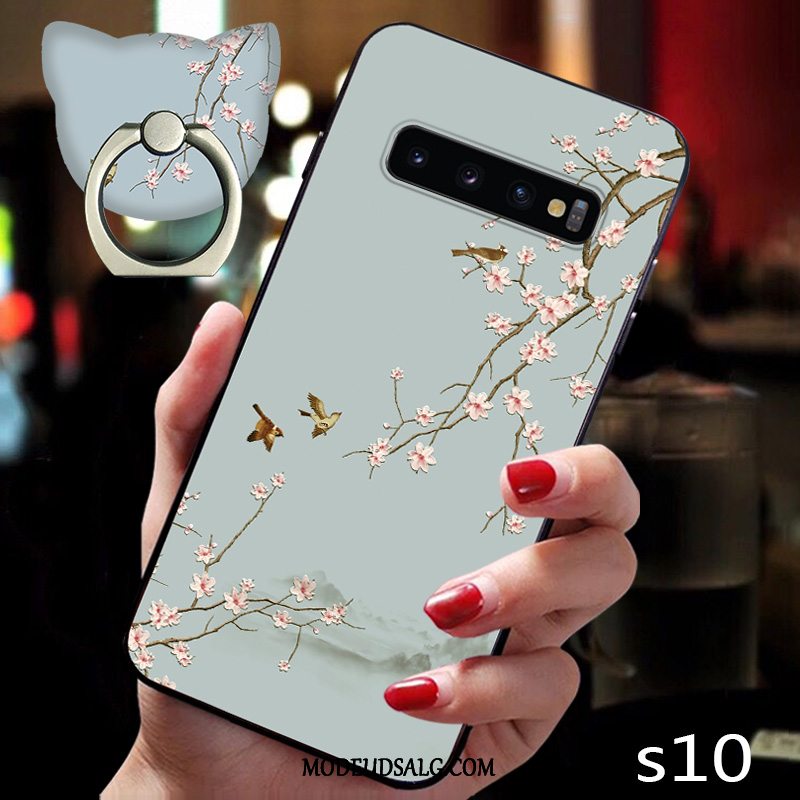 Samsung Galaxy S10 Etui Af Personlighed Grøn Ny Anti-fald Kreativ