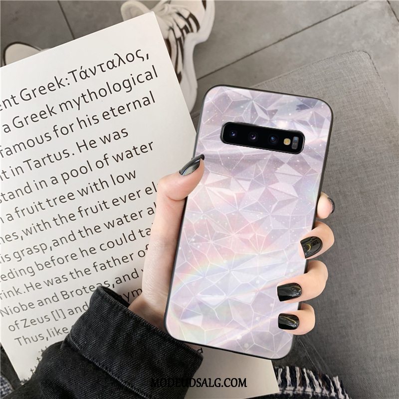 Samsung Galaxy S10+ Etui Beskyttelse Cover Rombe Grå