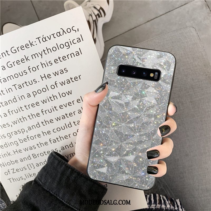 Samsung Galaxy S10+ Etui Beskyttelse Cover Rombe Grå