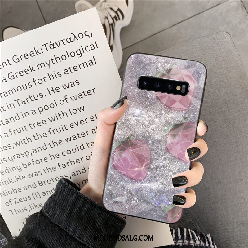 Samsung Galaxy S10+ Etui Beskyttelse Cover Rombe Grå