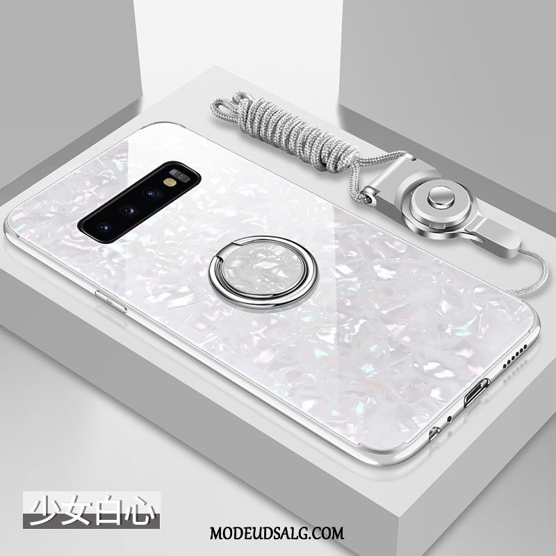 Samsung Galaxy S10+ Etui Blød Lyserød Glas Silikone Cover