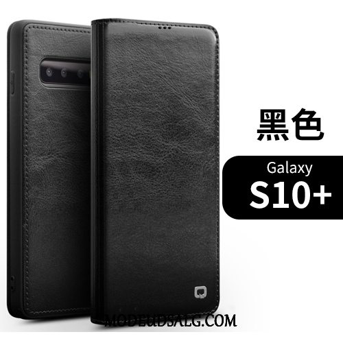 Samsung Galaxy S10+ Etui Business Beskyttelse Kort Cover Folio