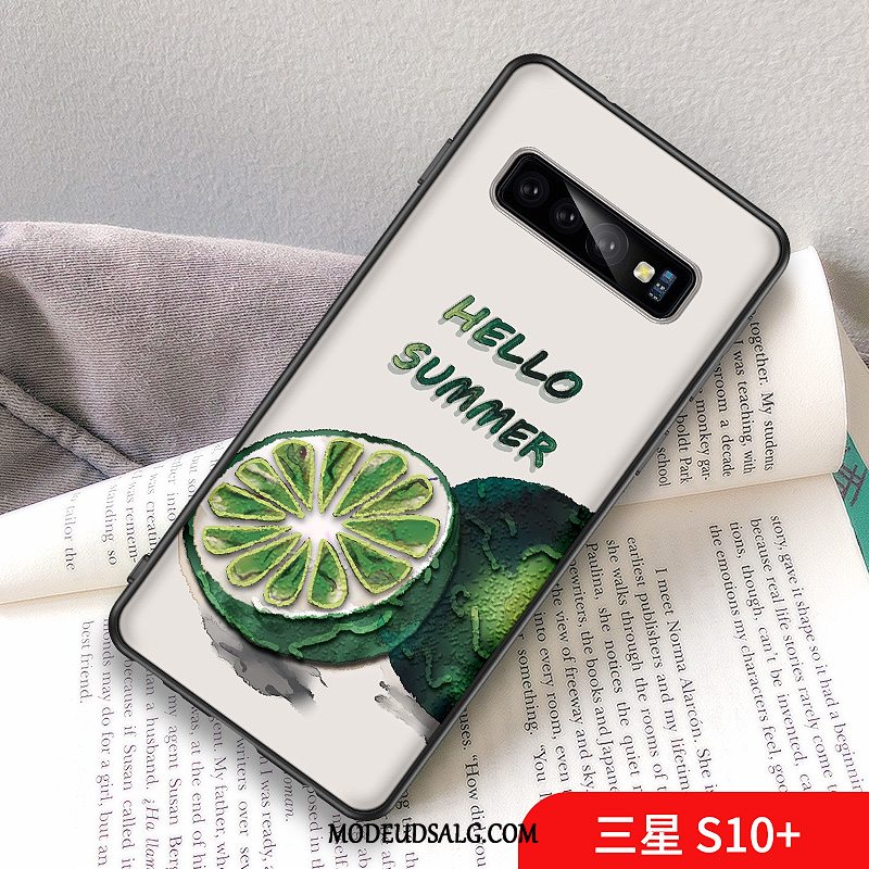 Samsung Galaxy S10+ Etui Citron Af Personlighed Lille Sektion Grøn Frisk