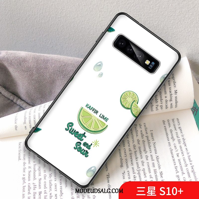 Samsung Galaxy S10+ Etui Citron Af Personlighed Lille Sektion Grøn Frisk