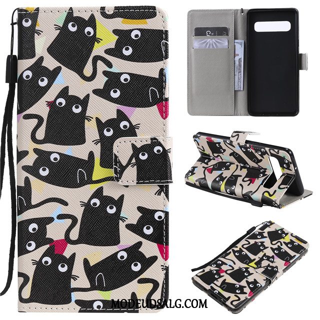 Samsung Galaxy S10 Etui / Cover Beskyttelse Cartoon Smuk Clamshell