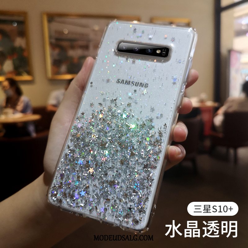 Samsung Galaxy S10+ Etui / Cover Beskyttelse Silikone Anti-fald Sort Hård