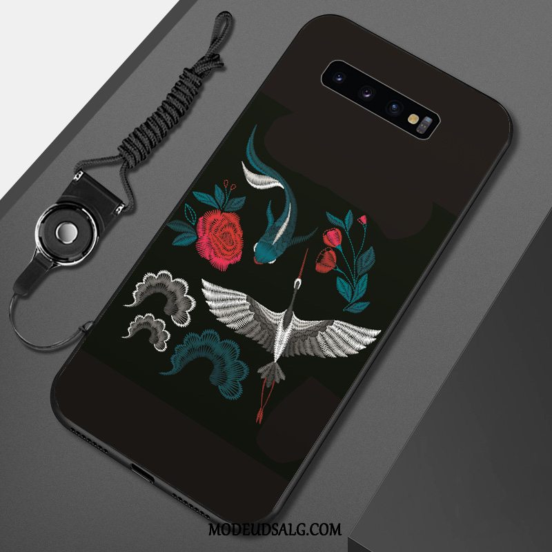 Samsung Galaxy S10 Etui / Cover Blød Alt Inklusive Sort Af Personlighed Anti-fald