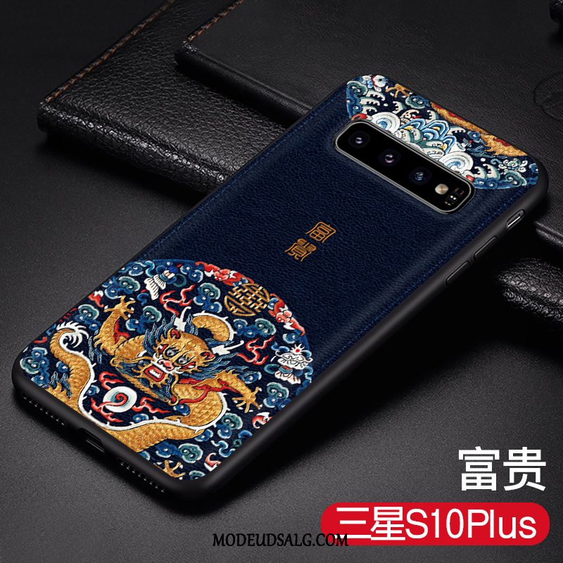 Samsung Galaxy S10+ Etui Cover Blød Anti-fald Kinesisk Stil Mode