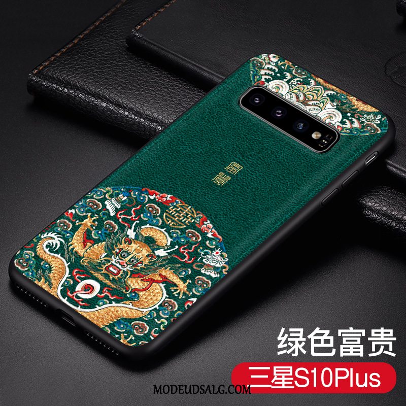 Samsung Galaxy S10+ Etui Cover Blød Anti-fald Kinesisk Stil Mode