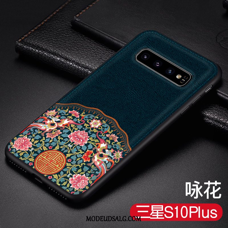 Samsung Galaxy S10+ Etui Cover Blød Anti-fald Kinesisk Stil Mode