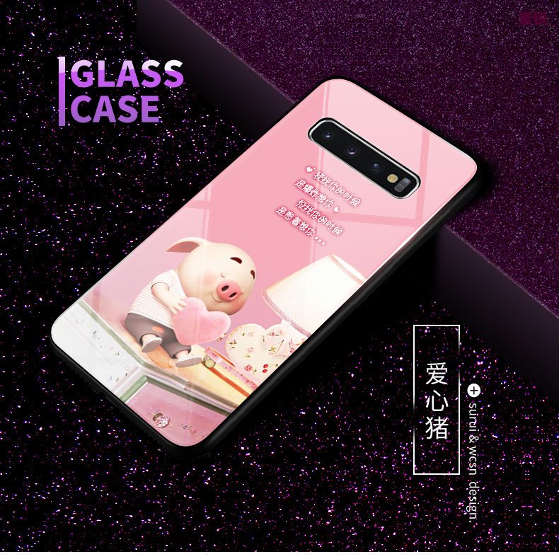 Samsung Galaxy S10+ Etui / Cover Grøn Anti-fald Trendy Beskyttelse Cartoon