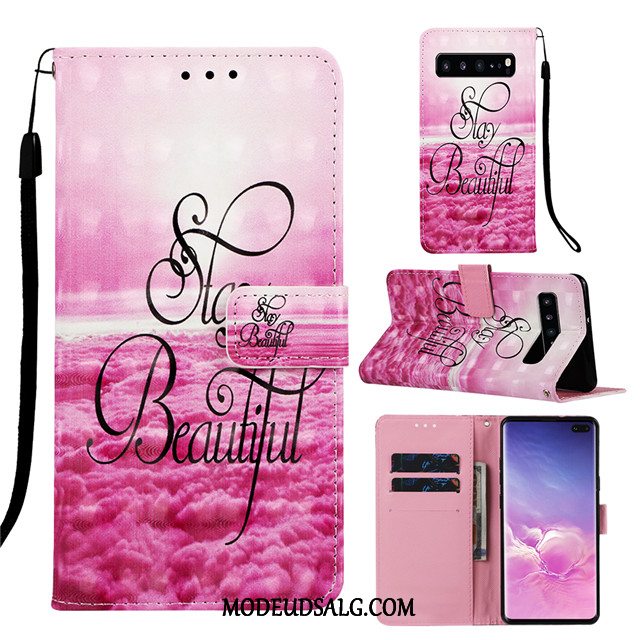 Samsung Galaxy S10 Etui / Cover Grøn Trend Beskyttelse Alt Inklusive Anti-fald