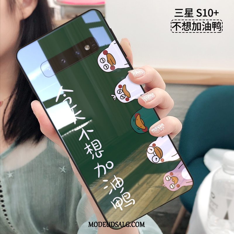 Samsung Galaxy S10+ Etui / Cover Lyserød Silikone Trendy Af Personlighed