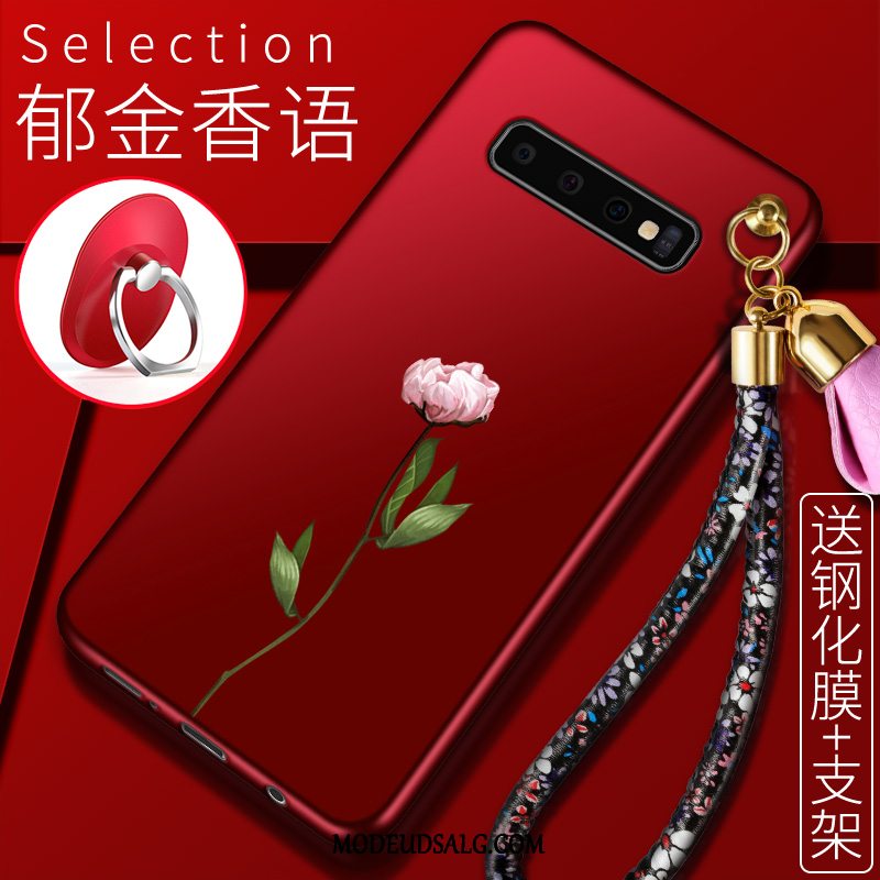 Samsung Galaxy S10 Etui / Cover Malet Tynd Blomster Alt Inklusive Anti-fald