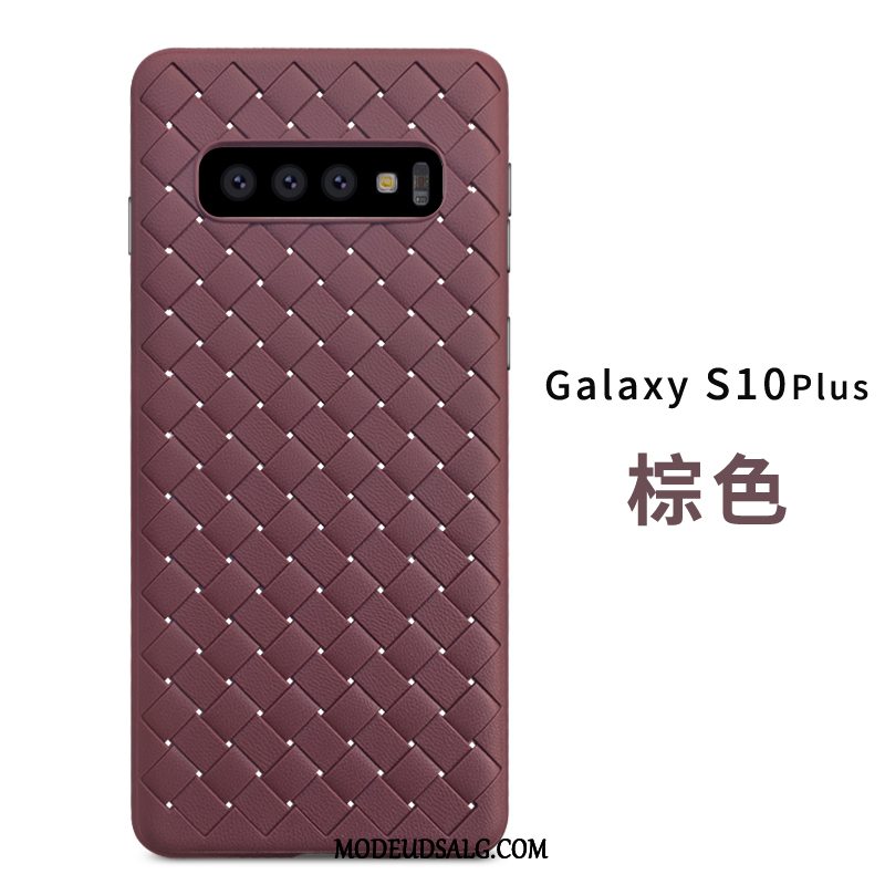 Samsung Galaxy S10+ Etui Cover Simple Strikkede Udstrålende Silikone