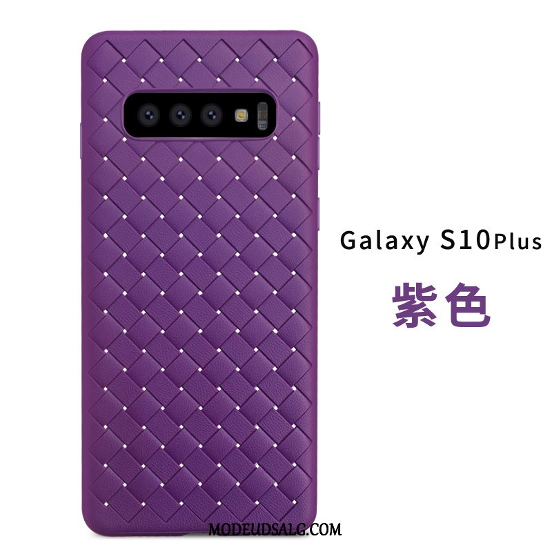 Samsung Galaxy S10+ Etui Cover Simple Strikkede Udstrålende Silikone