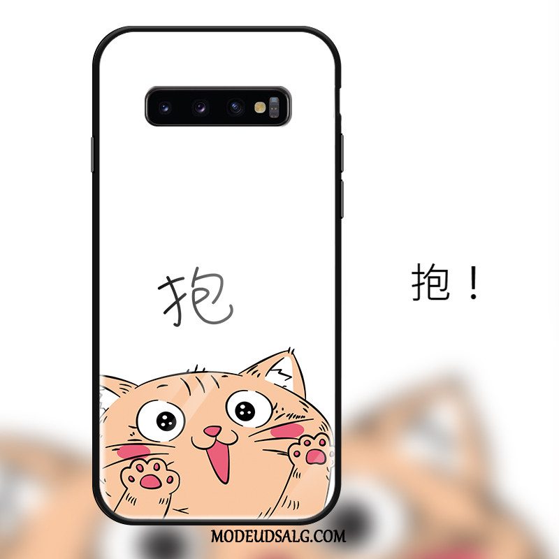 Samsung Galaxy S10+ Etui / Cover Spejl Beskyttelse Sort Cartoon Smuk