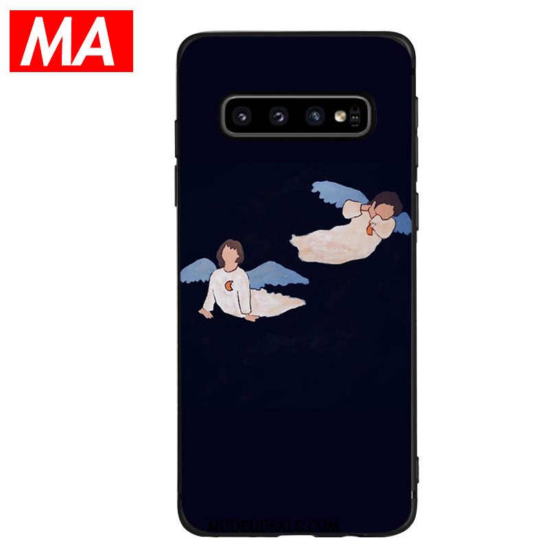 Samsung Galaxy S10+ Etui Grå Silikone Beskyttelse Ballet Angel