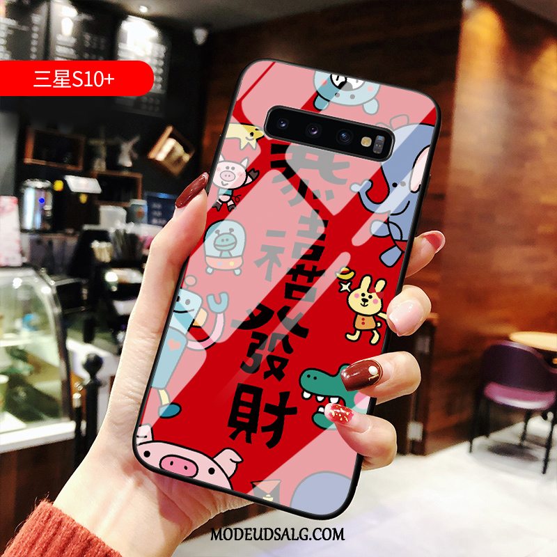 Samsung Galaxy S10+ Etui Gul Beskyttelse High End Lille Sektion Nubuck