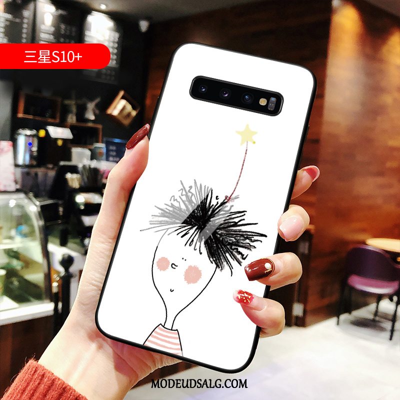 Samsung Galaxy S10+ Etui Gul Beskyttelse High End Lille Sektion Nubuck