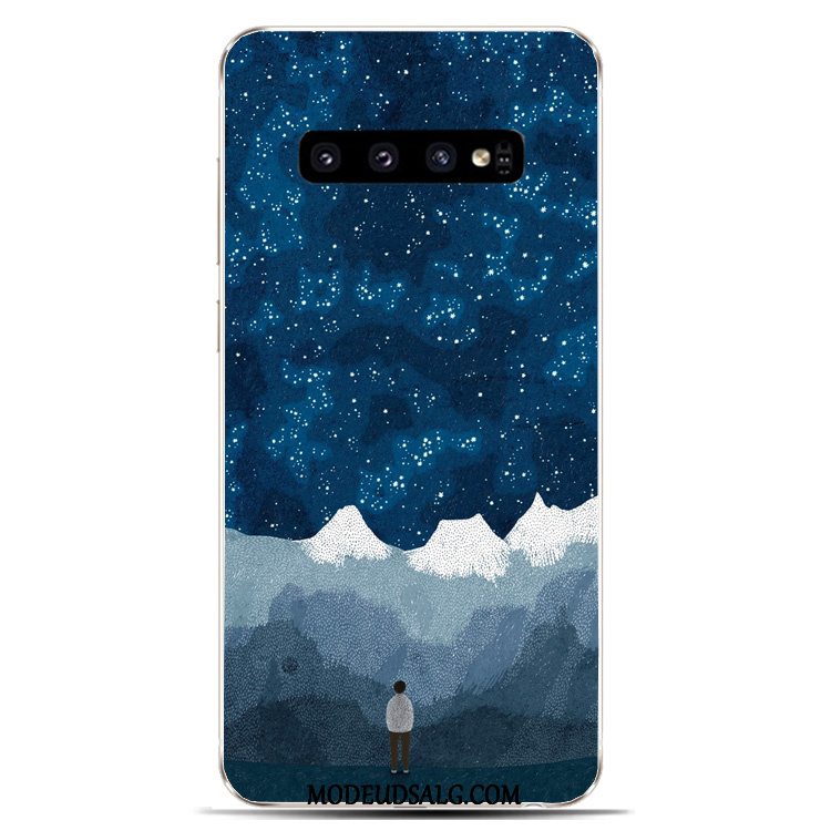 Samsung Galaxy S10 Etui Gul Silikone Universe Beskyttelse Cover