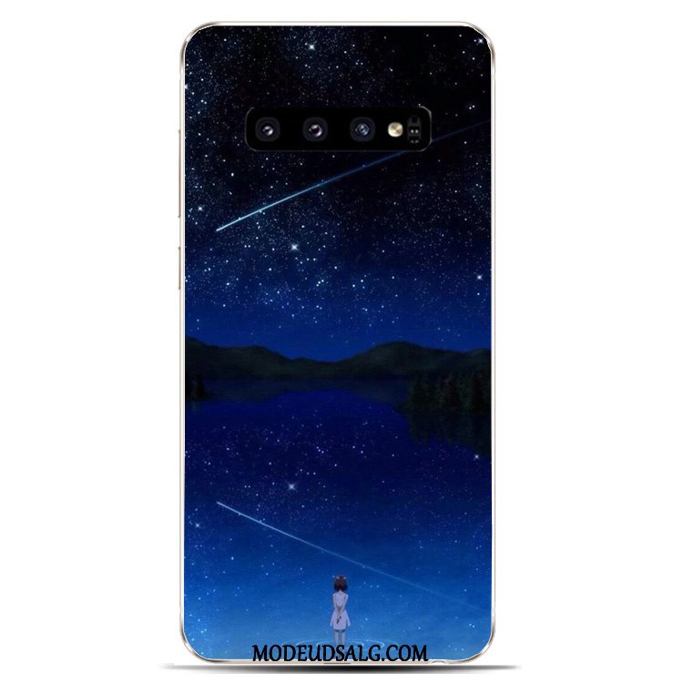 Samsung Galaxy S10 Etui Gul Silikone Universe Beskyttelse Cover