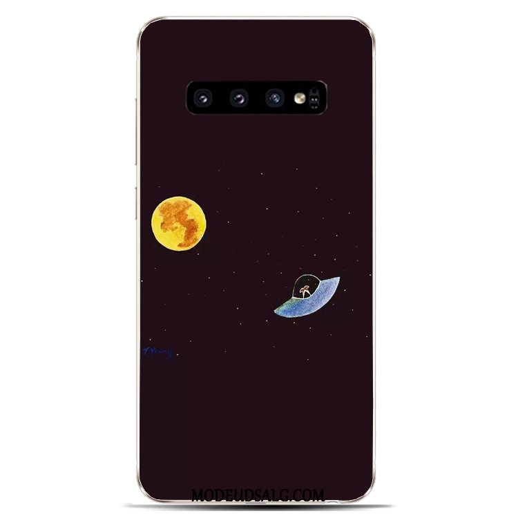 Samsung Galaxy S10 Etui Gul Silikone Universe Beskyttelse Cover