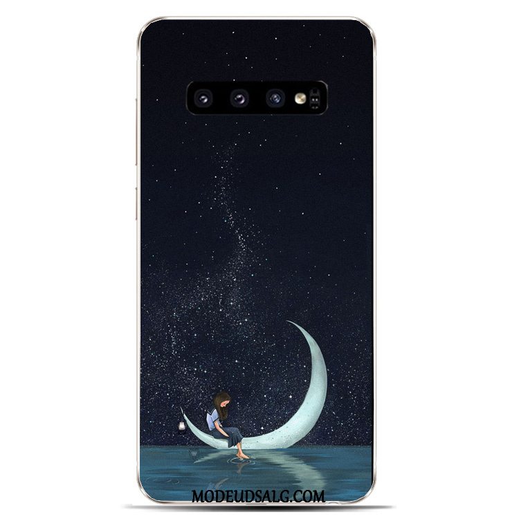 Samsung Galaxy S10 Etui Gul Silikone Universe Beskyttelse Cover