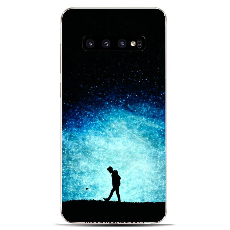 Samsung Galaxy S10 Etui Gul Silikone Universe Beskyttelse Cover