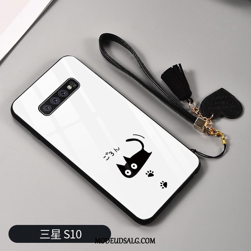 Samsung Galaxy S10 Etui Hvid Af Personlighed Simple Silikone Glas