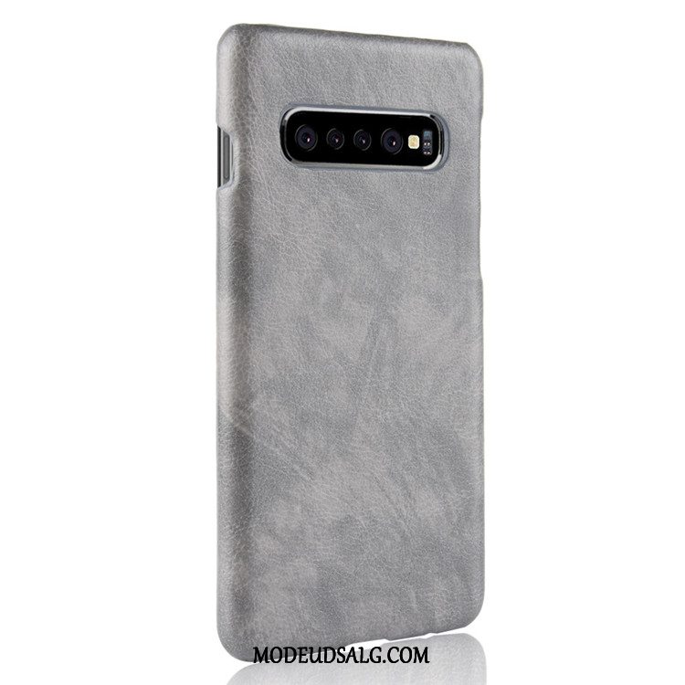 Samsung Galaxy S10 Etui Hård Cover Læder Kvalitet Beskyttelse