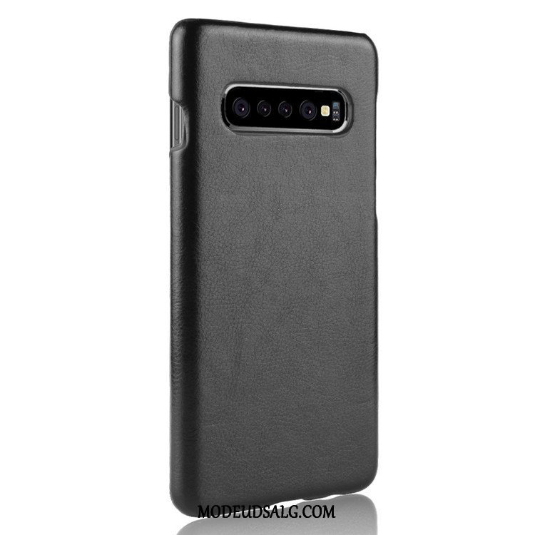 Samsung Galaxy S10 Etui Hård Cover Læder Kvalitet Beskyttelse