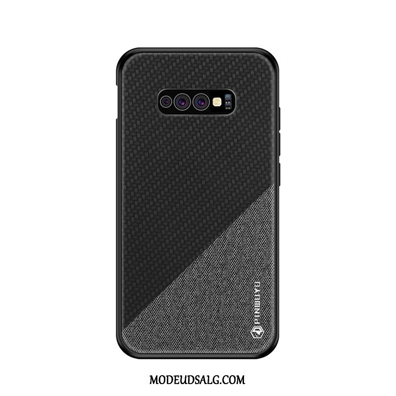 Samsung Galaxy S10+ Etui Kreativ Gul Nubuck Tynd Cover