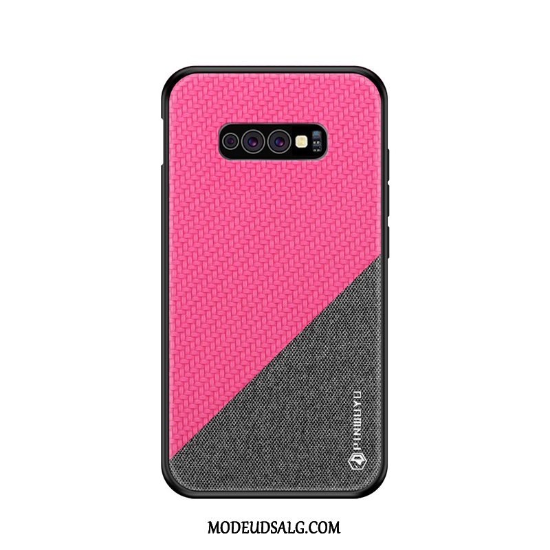 Samsung Galaxy S10+ Etui Kreativ Gul Nubuck Tynd Cover