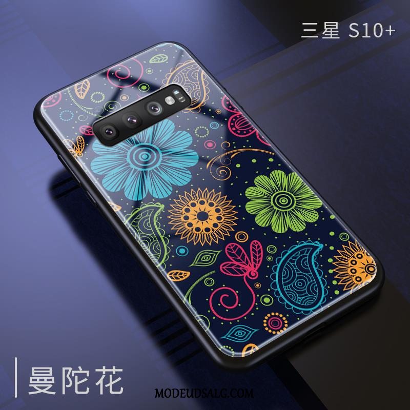 Samsung Galaxy S10+ Etui Kunst Alt Inklusive Kreativ Blød Blå