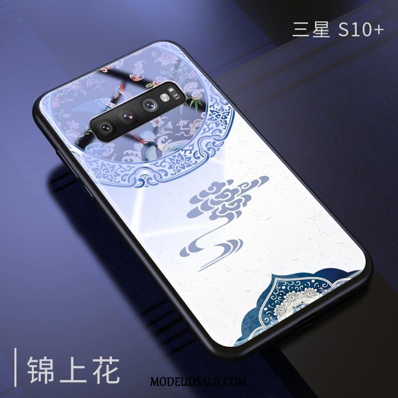 Samsung Galaxy S10+ Etui Kunst Alt Inklusive Kreativ Blød Blå