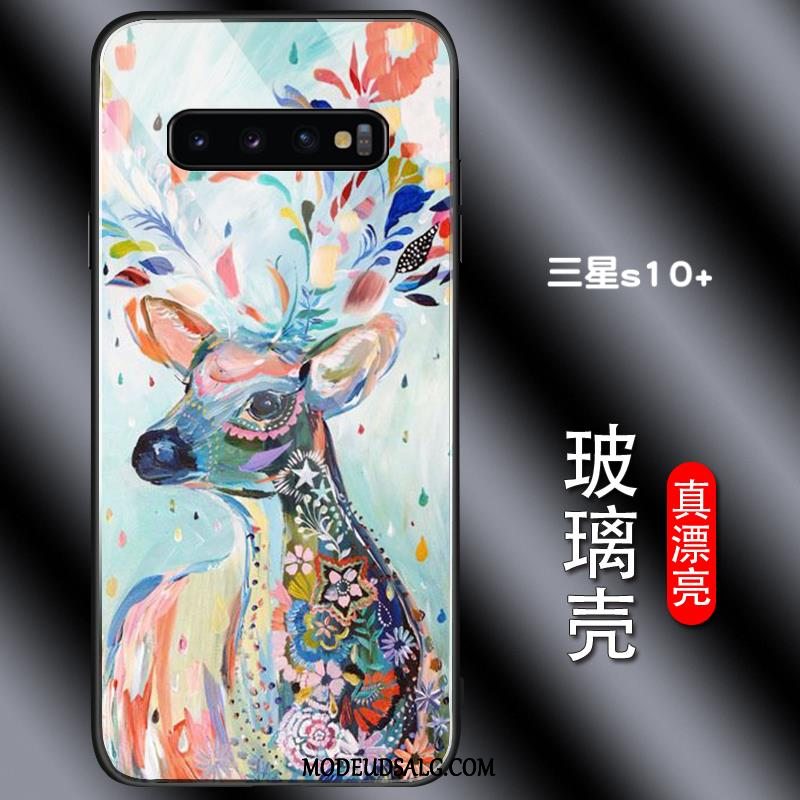 Samsung Galaxy S10+ Etui Trend Anti-fald Kat Smuk Blå