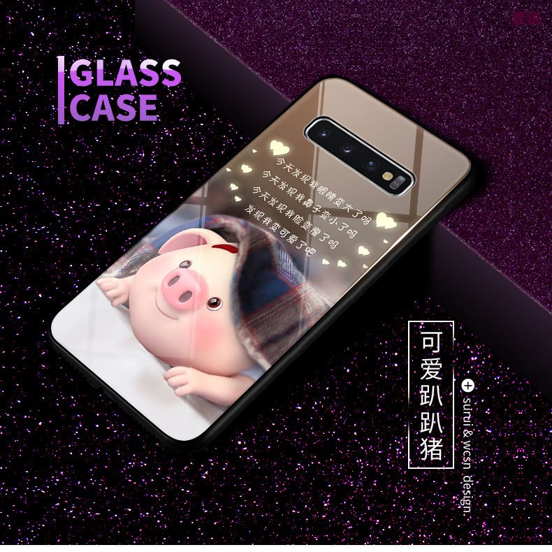 Samsung Galaxy S10 Etui Trendy Kreativ Cover Smuk Glas