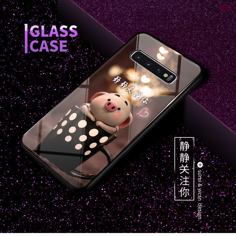 Samsung Galaxy S10 Etui Trendy Kreativ Cover Smuk Glas