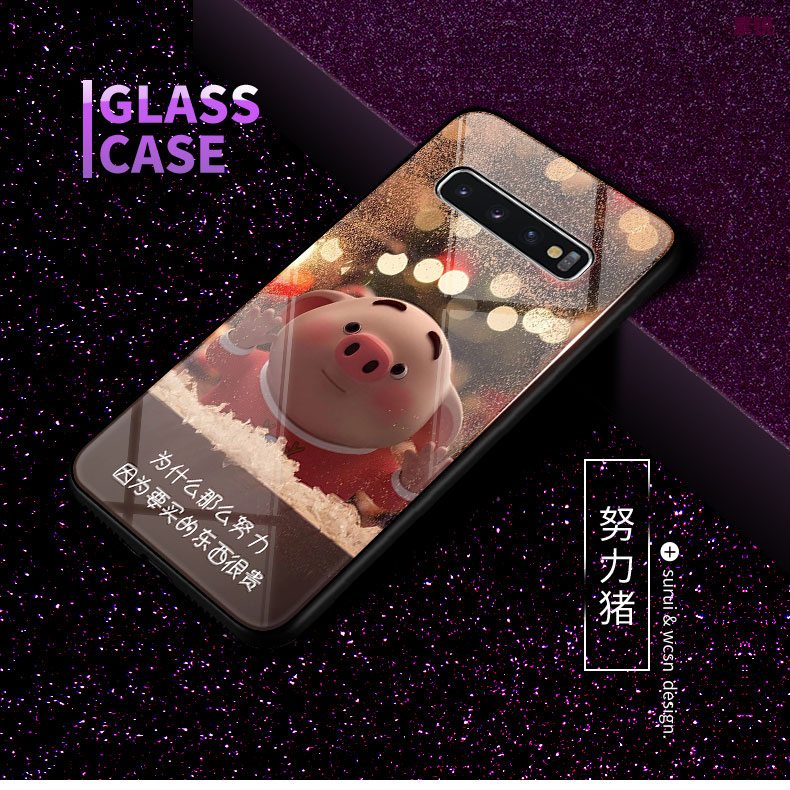 Samsung Galaxy S10 Etui Trendy Kreativ Cover Smuk Glas