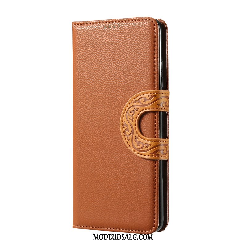 Samsung Galaxy S10+ Etui Vind Totem Vintage Lædertaske Kinesisk Stil