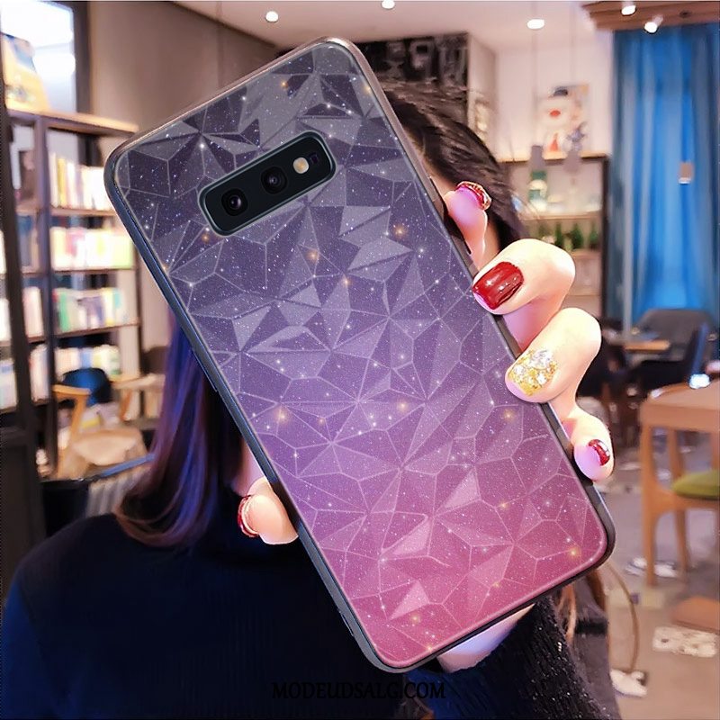 Samsung Galaxy S10e Etui Alt Inklusive Mønster Rombe Lilla