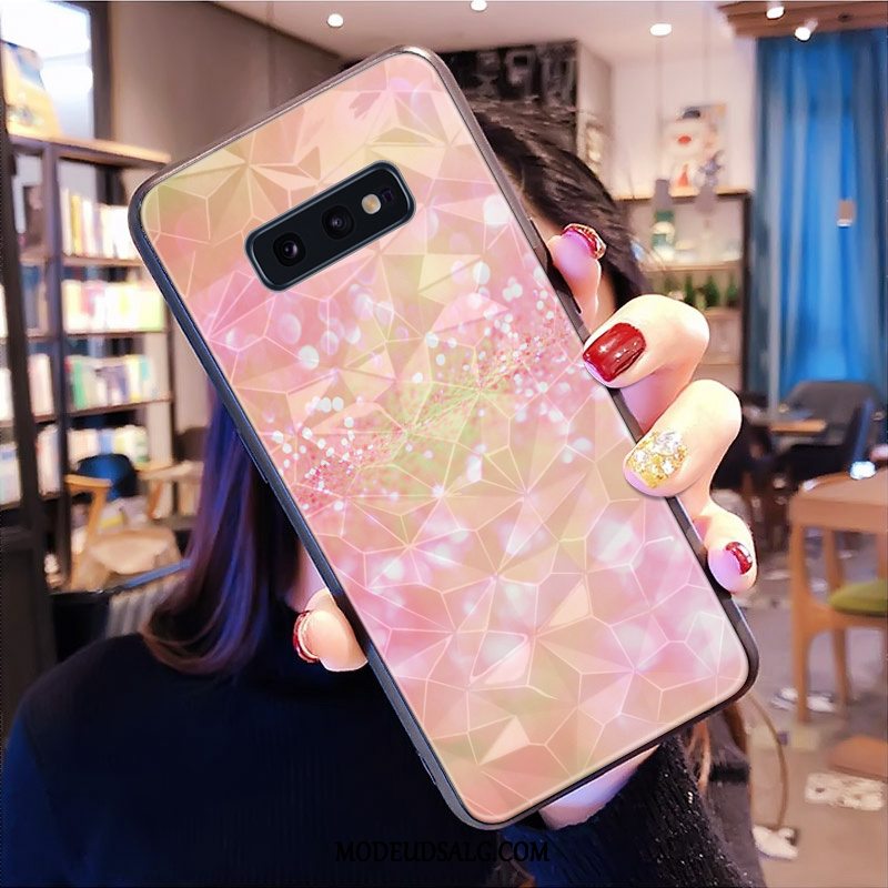 Samsung Galaxy S10e Etui Alt Inklusive Mønster Rombe Lilla