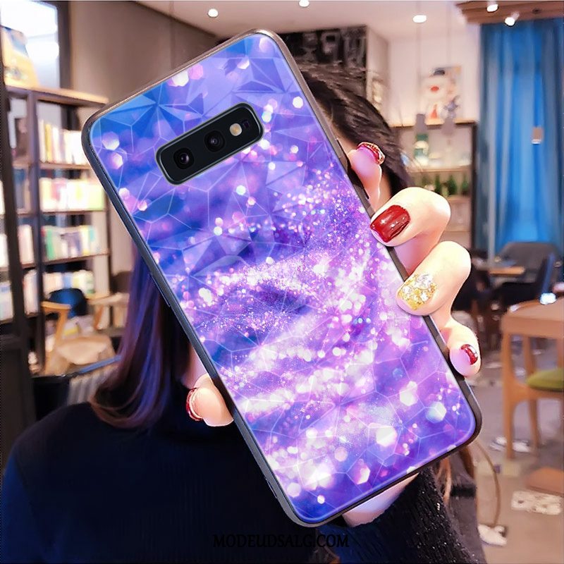 Samsung Galaxy S10e Etui Alt Inklusive Mønster Rombe Lilla