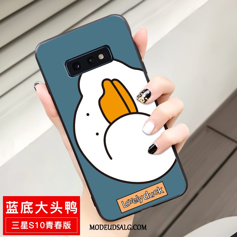 Samsung Galaxy S10e Etui Cartoon Gul Cover Ungdom Blød