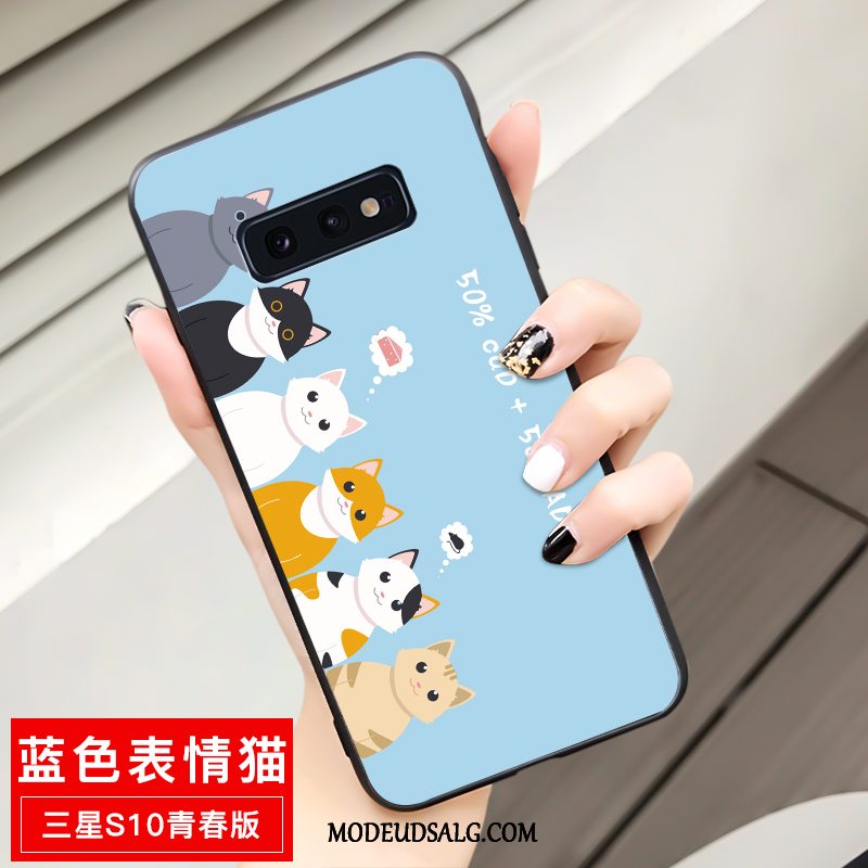 Samsung Galaxy S10e Etui Cartoon Gul Cover Ungdom Blød