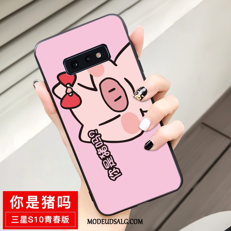 Samsung Galaxy S10e Etui Cartoon Gul Cover Ungdom Blød